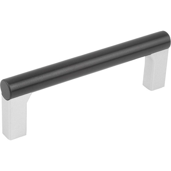 Tubular Handle L=67 Aluminum, Black Anodized, Comp:Polyamide, Comp: Alu Color, A=55, D=M04